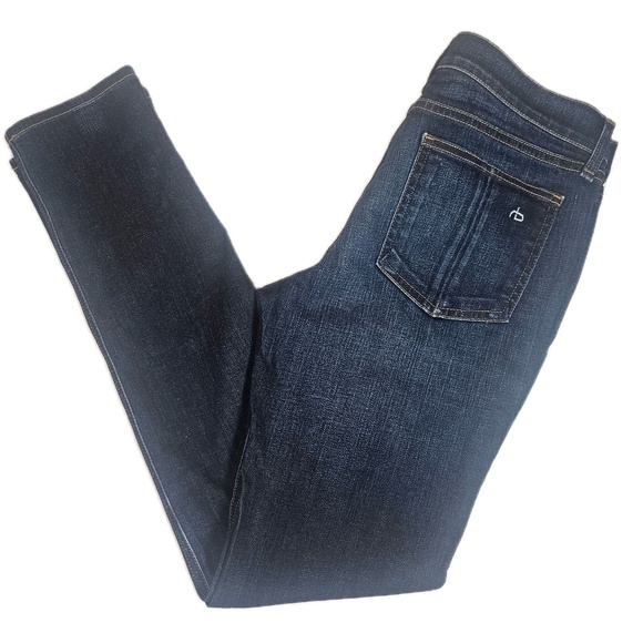 rag & bone JEAN Jeans Womens 28 Dark Wash Kensington Skinny Made USA W1502K353N - Picture 2 of 8